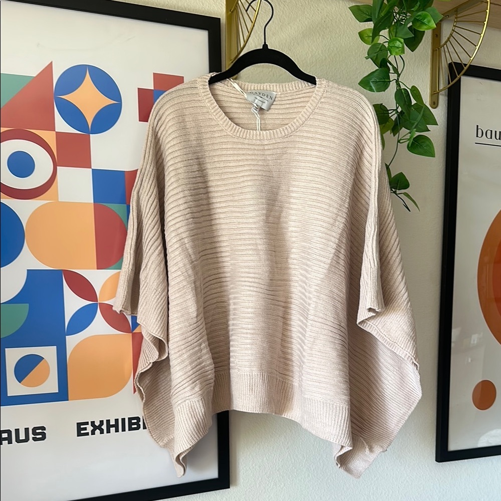 Hayden Cream Ribbed Blouse